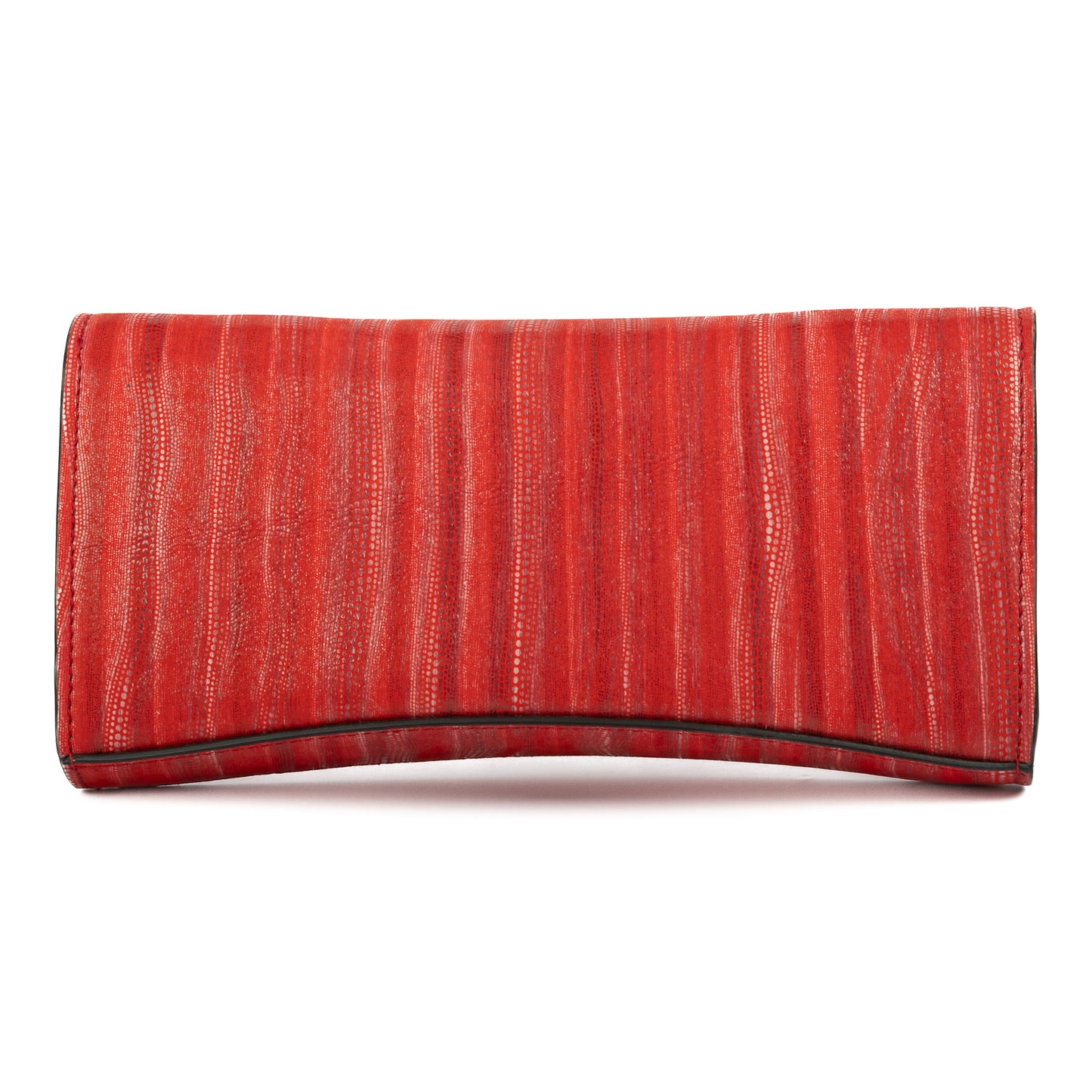 Back/rear view of  Red clutch bag  on a white background - DEI DUCHI (ALMATEA)